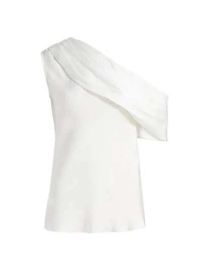 Ramy Brook Women's Sol Draped One-shoulder Top In White