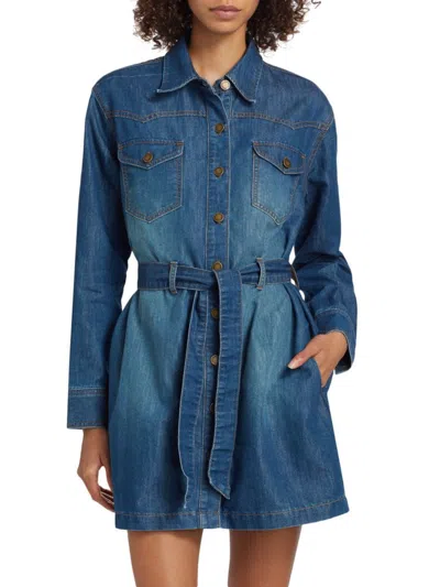 Ramy Brook Starling Denim Dress In Blue