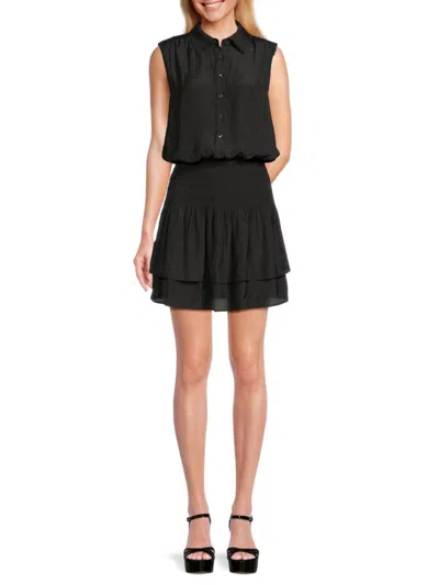 Ramy Brook Women's Tabitha Layered Mini Dress In Black