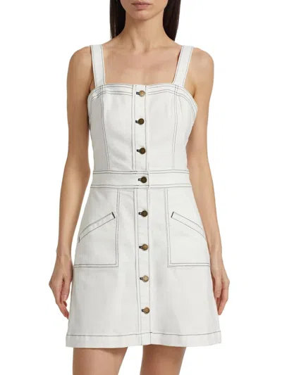 Ramy Brook Women's Tammy Cotton-blendbuttoned Minidress In White