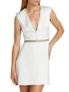 Ramy Brook Women's Teigan Satin Embellished Minidress In White