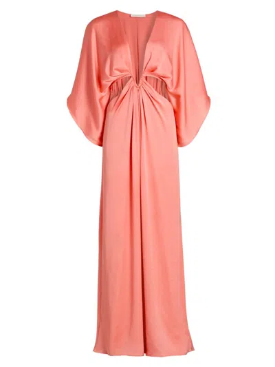 Ramy Brook Tove Dress Coral In Orange