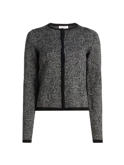 Ramy Brook Women's Tricia Metallic Jacquard Cardigan