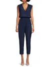 Ramy Brook Women's Weston Smocked Waist Cropped Jumpsuit In Spring Navy