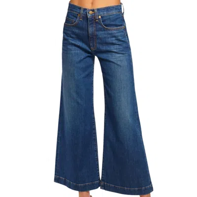 Ramy Brook Women's Wide Leg Cropped Tyra Jean In Medium Wash In Blue