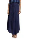 Ramy Brook Women's Winifred Pleated Maxi Skirt In Spring Navy