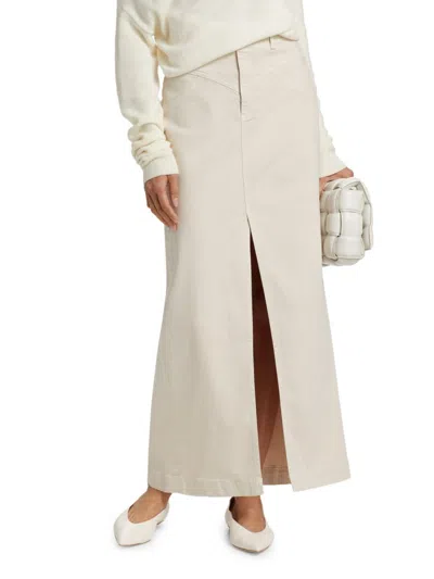 Ramy Brook Women's Xavier Denim Maxi Skirt In Neutral