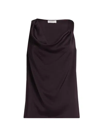 Ramy Brook Women's Zoe Satin Tank In Purple