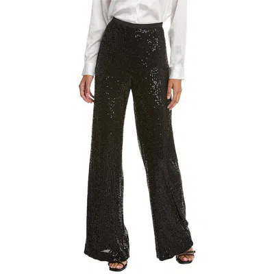Ramy Brook Womens Sequined High Rise Flared Pants In Black