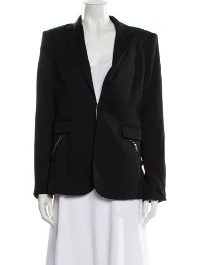 Pre-owned Ramy Brook Wool Blazer In Gray