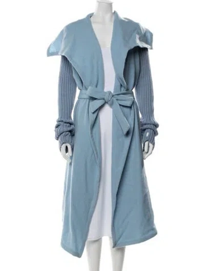 Pre-owned Ramy Brook Wool Coat In Blue