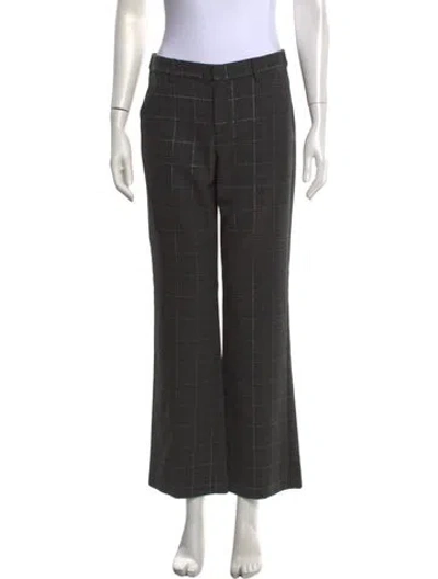 Pre-owned Ramy Brook Wool Flared Pants In Grey