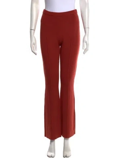 Pre-owned Ramy Brook Wool Flared Pants In Orange