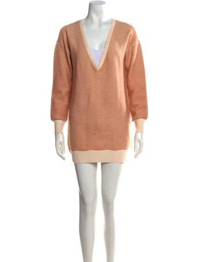 Pre-owned Ramy Brook Wool Mini Dress In Multicolor