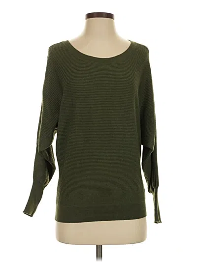 Pre-owned Ramy Brook Wool Pullover Sweater In Green