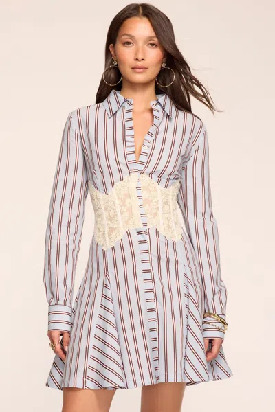 Ramy Brook Wren Embellished Button Down Mini Dress In Multi