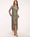 Ramy Brook Wyatt Tartan Midi Dress In Sage Tartan