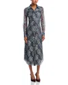 Ramy Brook Wyatt Plaid Button Front Midi Dress In Blue