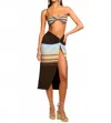 Ramy Brook Xana Striped Midi Beach Skirt In Multi
