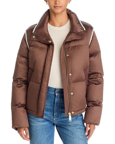 Ramy Brook Yara Down Puffer Jacket In Brown