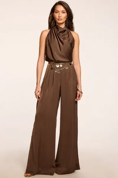 Ramy Brook Zahara Cowl Neck Jumpsuit In Brown