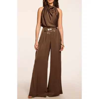Ramy Brook Zahara Halter Jumpsuit In Brown