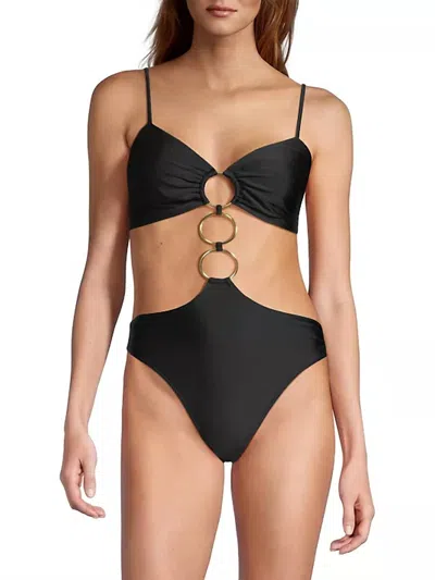 Ramy Brook Zayla Cutout One Piece Swimsuit In Black