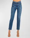 Ramy Brook Cropped Zayne High-rise Jean In Medium Wash