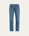 Ramy Brook Cropped Zayne High-rise Jean In Medium Wash