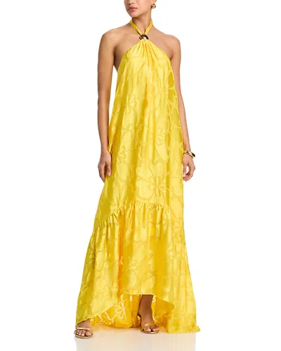 Ramy Brook Zelda Dress Sunshine Burnout In Yellow