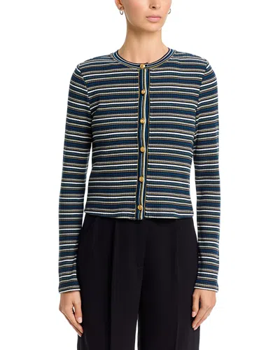 Ramy Brook Zoe Striped Cardigan In Multi
