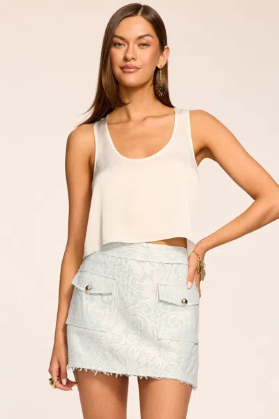 Ramy Brook Zoey Lace Mini Skirt In Blue