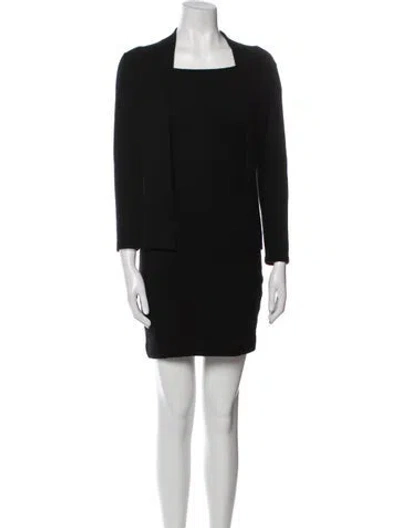 Pre-owned Randolph Duke Cashmere Dress Set In Black