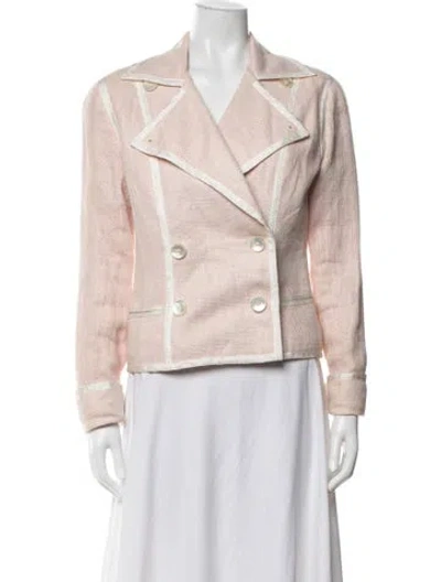 Pre-owned Randolph Duke Linen Blazer In Multicolor