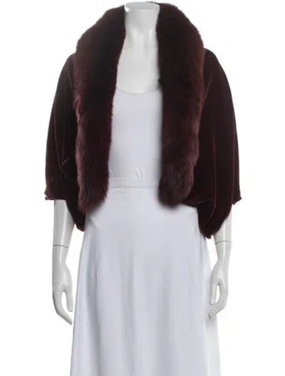 Pre-owned Randolph Duke Vintage Velvet Evening Jacket In Burgundy