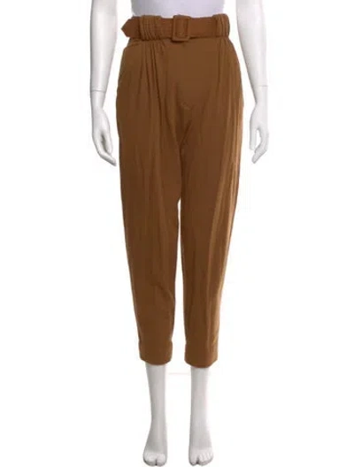 Pre-owned Randolph Duke Wool Skinny Leg Pants In Brown