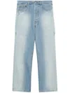 Random Identities Back Cut Denim Pants In 1 Blue