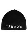 Random Identities Slogan-embroidered Ribbed-knit Beanie