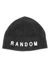Random Identities Embroidered-logo Brushed Beanie In 2 Grey