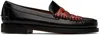 Random Identities Black & Red Sebago Edition Double Penny Dan Loafers In Red