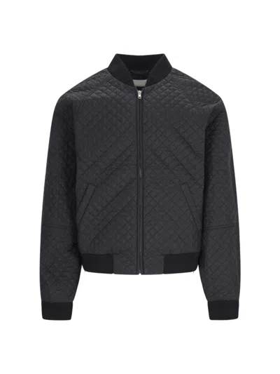 RANDOM IDENTITIES RANDOM IDENTITIES BLACK FABRIC QUILTED JACKET