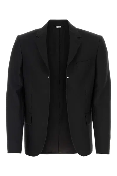 RANDOM IDENTITIES BLACK POLYESTER BLAZER
