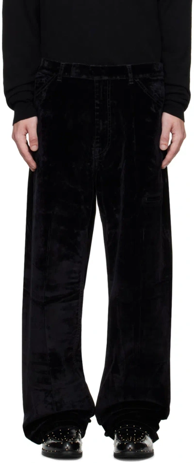 Random Identities Black Velvet Jeans