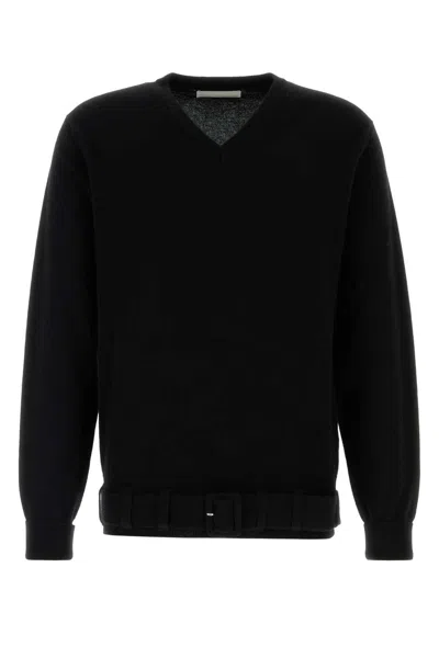 RANDOM IDENTITIES BLACK WOOL BLEND SWEATER