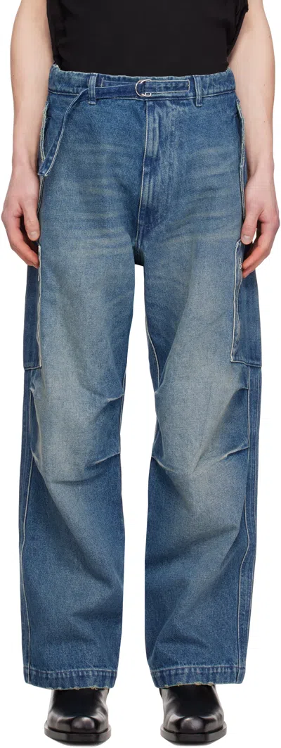 Random Identities Blue Washed Denim Berlin Baggy Jeans