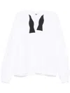 Random Identities Bow Tie Longsleeve T-shirt In White