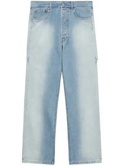 RANDOM IDENTITIES CUT-OUT STRAIGHT-LEG JEANS