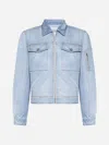 Random Identities Unisex Denim Jacket In Light Blue