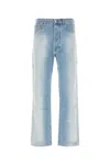 Random Identities Back Cut Denim Pants In Sunfade