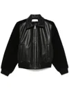 Random Identities Faux-leather Jacket In Black